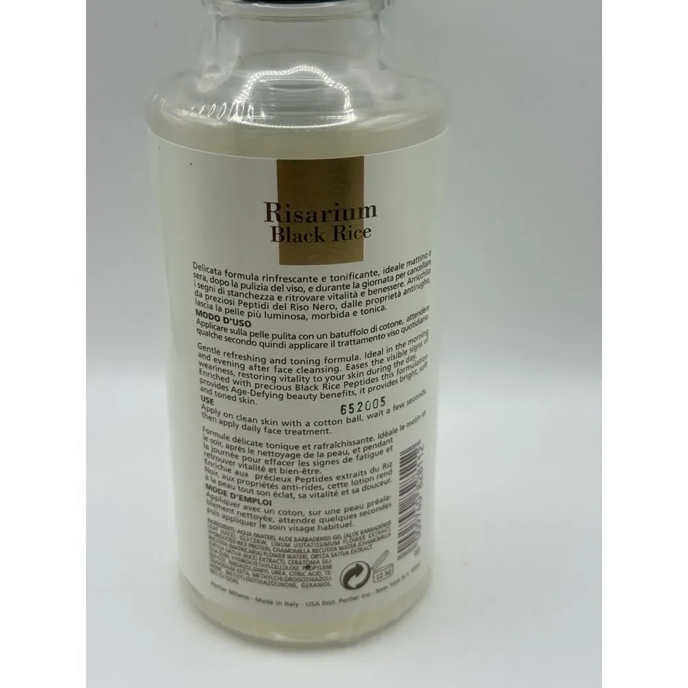 Perlier Risarium Black Rice Revitalising Toning Lotion 8.4 fl oz NEW SEALED‎